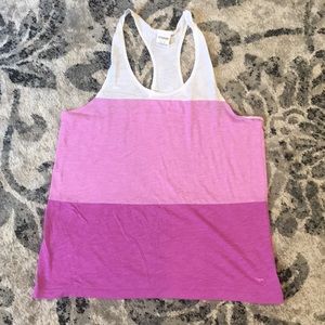 PINK Colorblock Racerback Tank